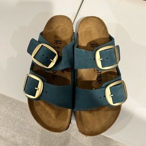 New in box. Teal Birkenstocks